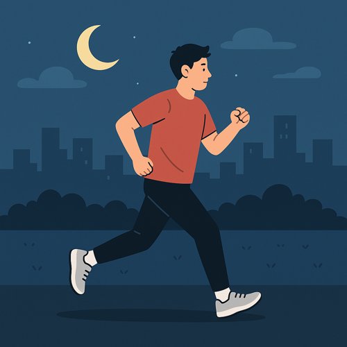 저녁 운동 관련 이미지