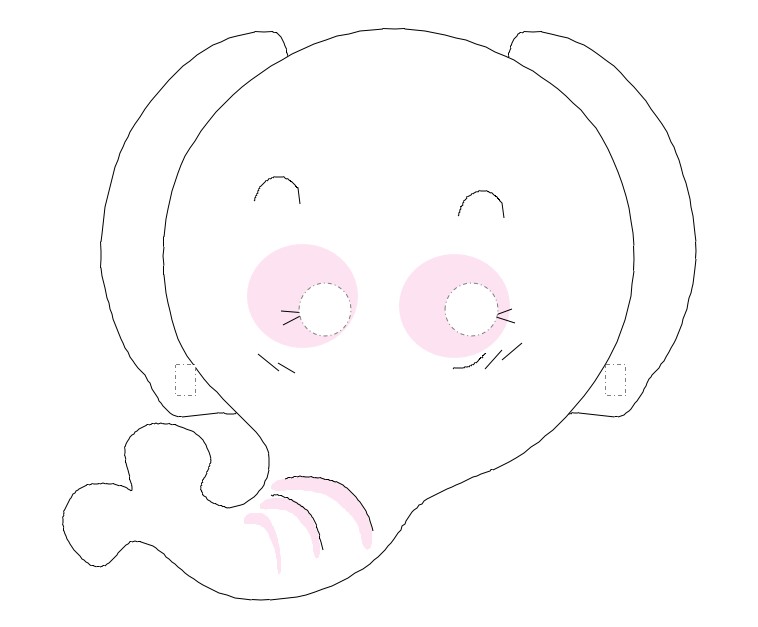 동물가면 무료도안