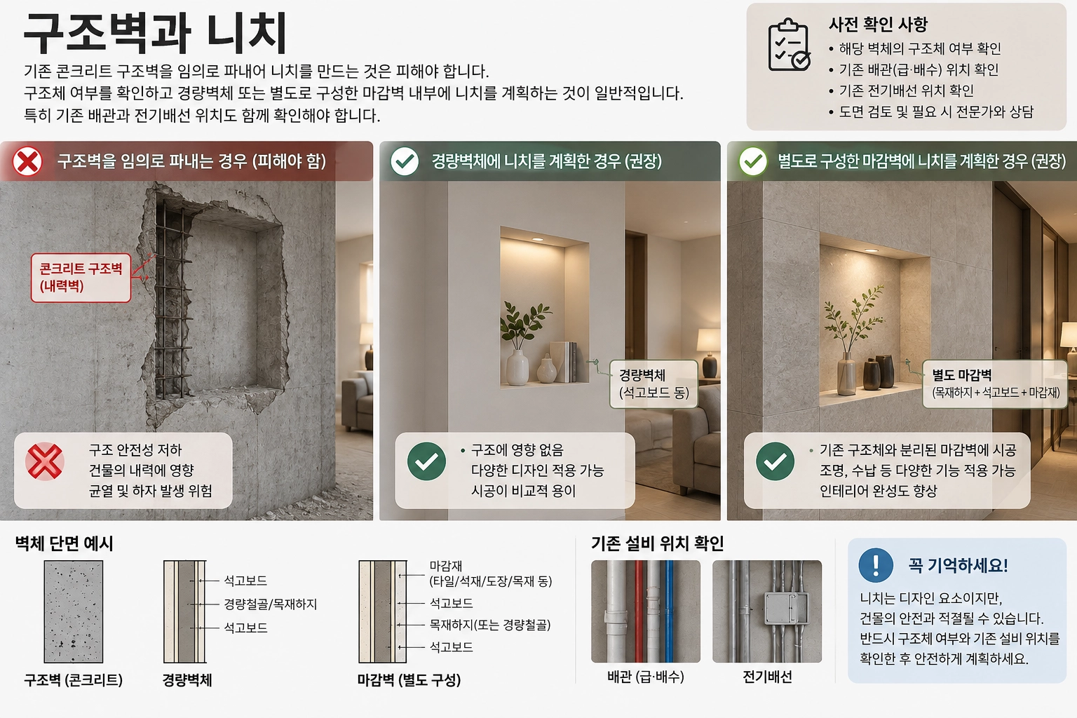 구조벽과 니치