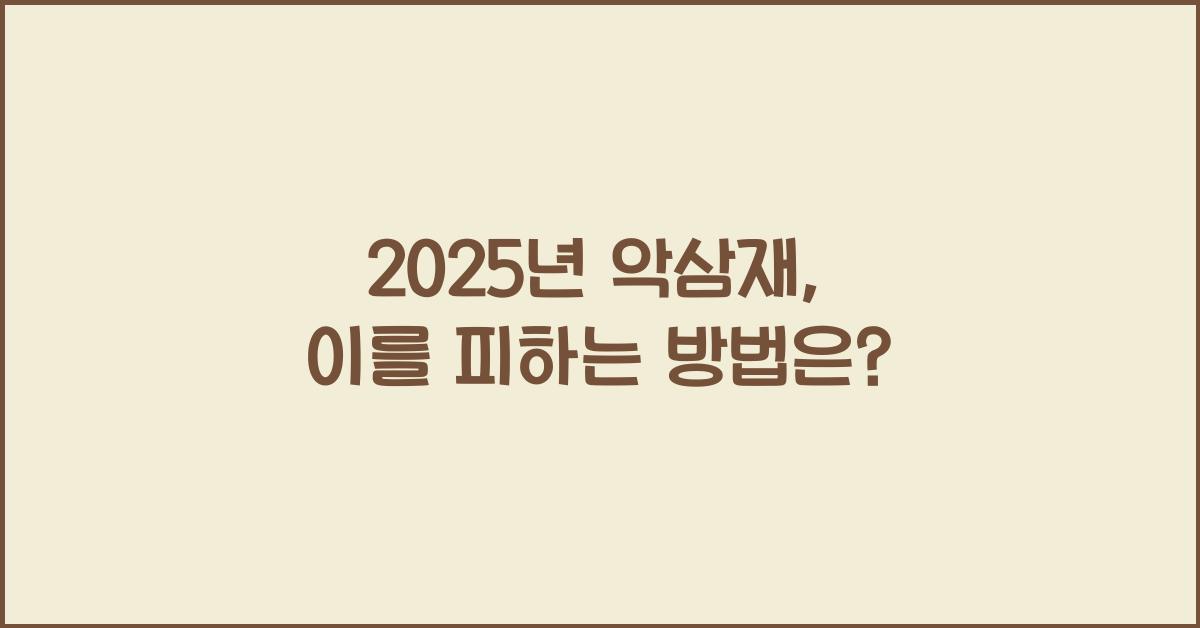 2025년 악삼재
