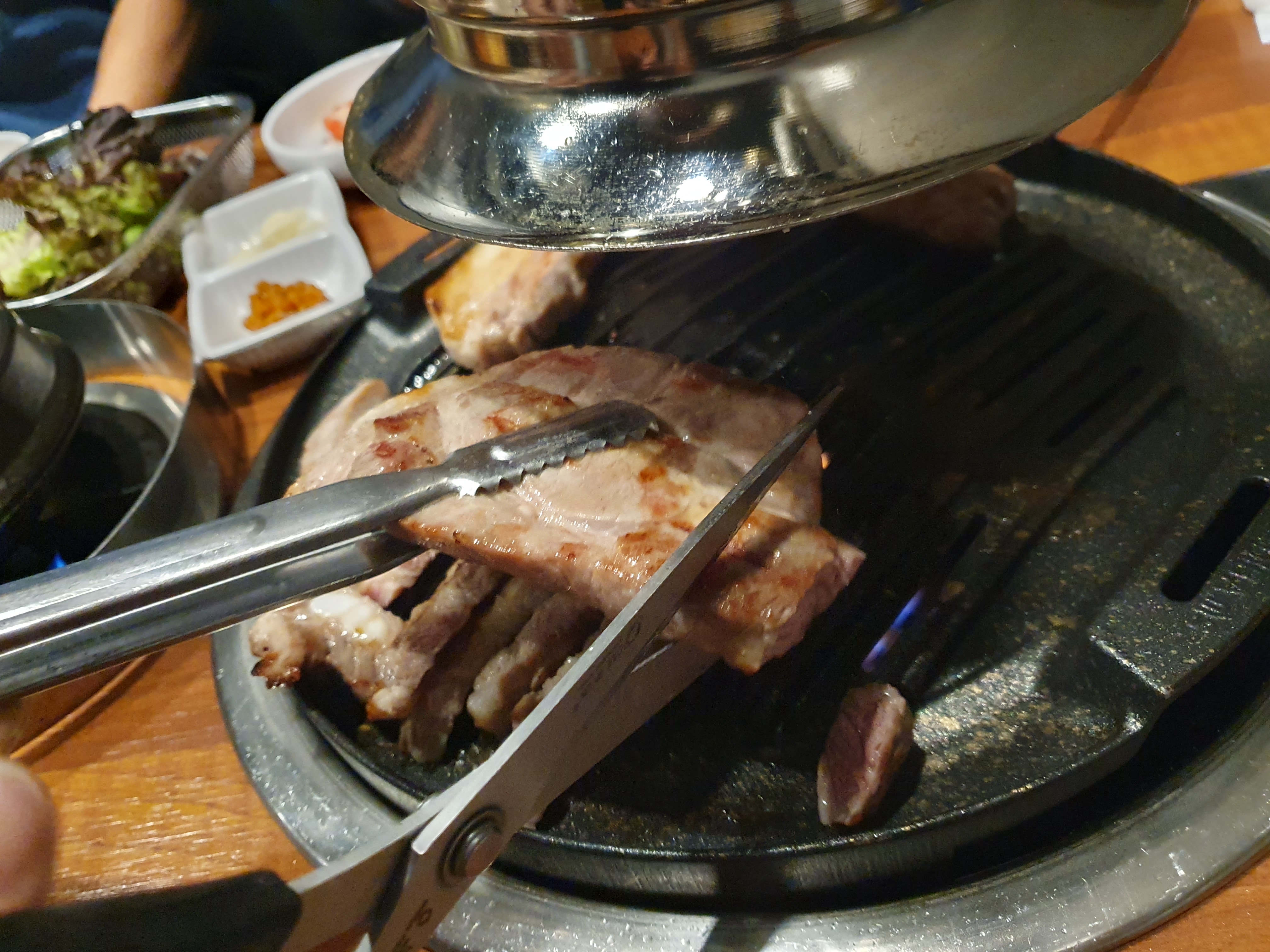 도안동 키즈카페 식당 한마음 정육식당 돼지 한마리