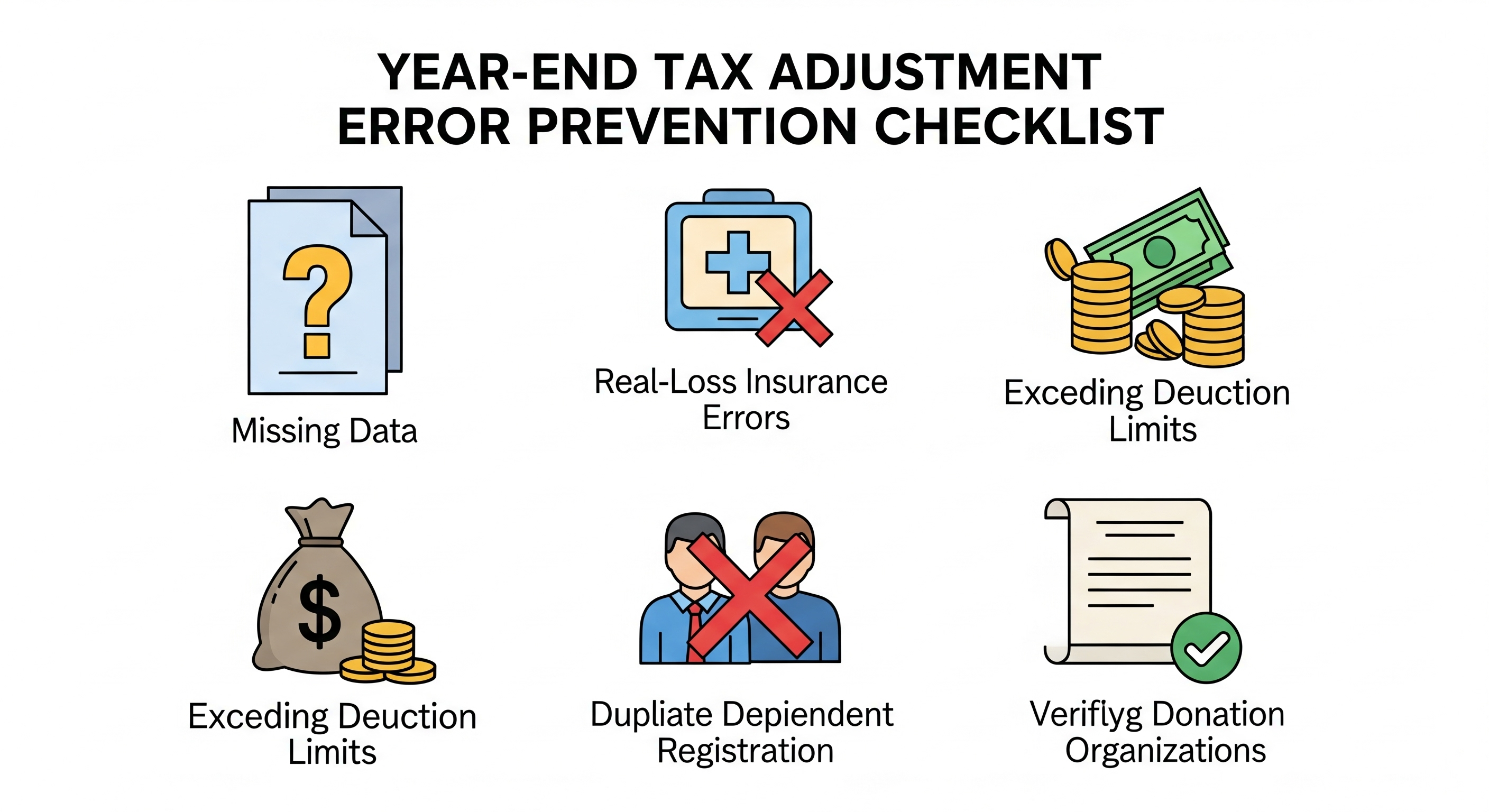"5. 연말정산 실수 방지 체크리스트"에 대한 이미지입니다.
