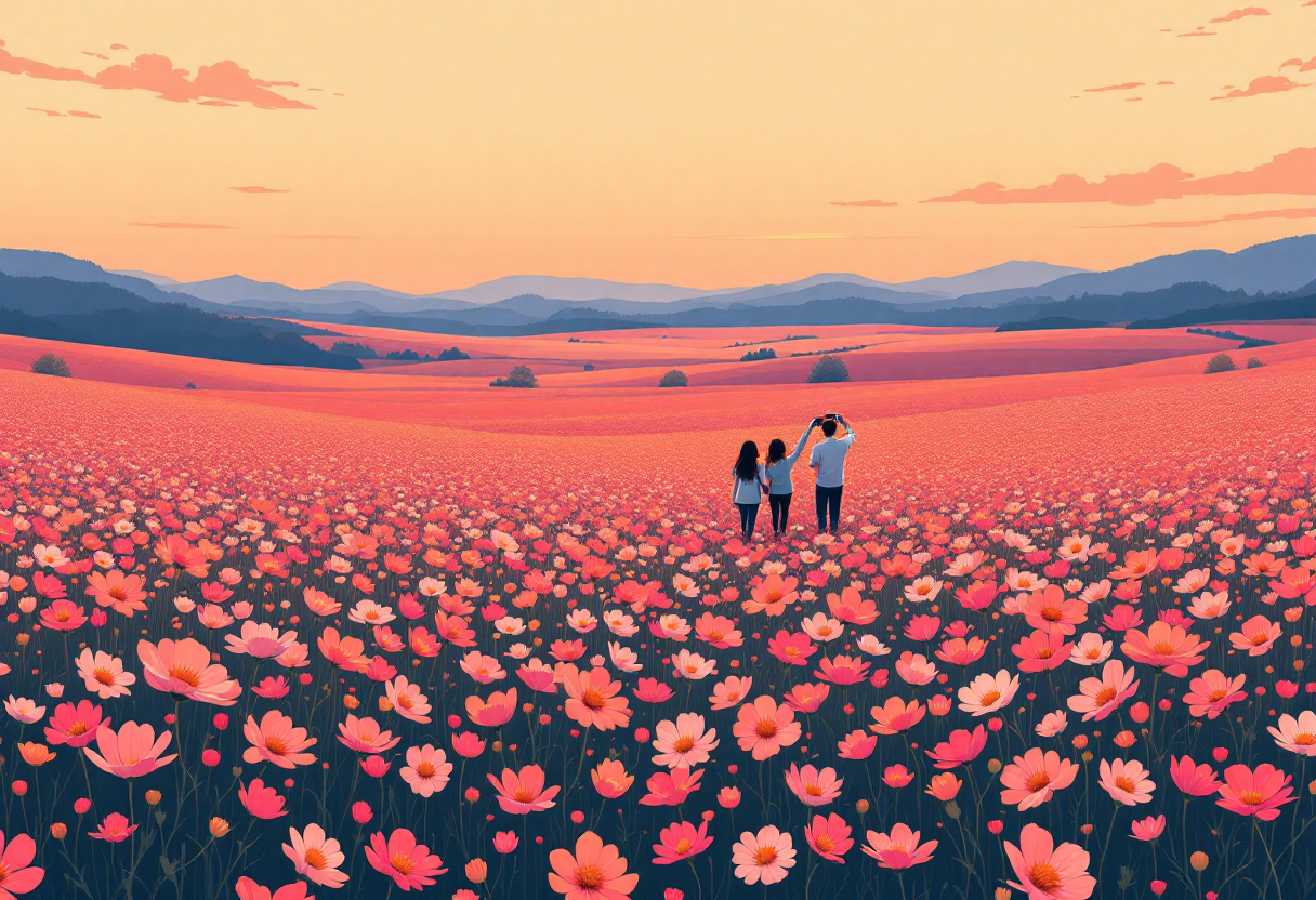 가을 꽃 축제하는곳