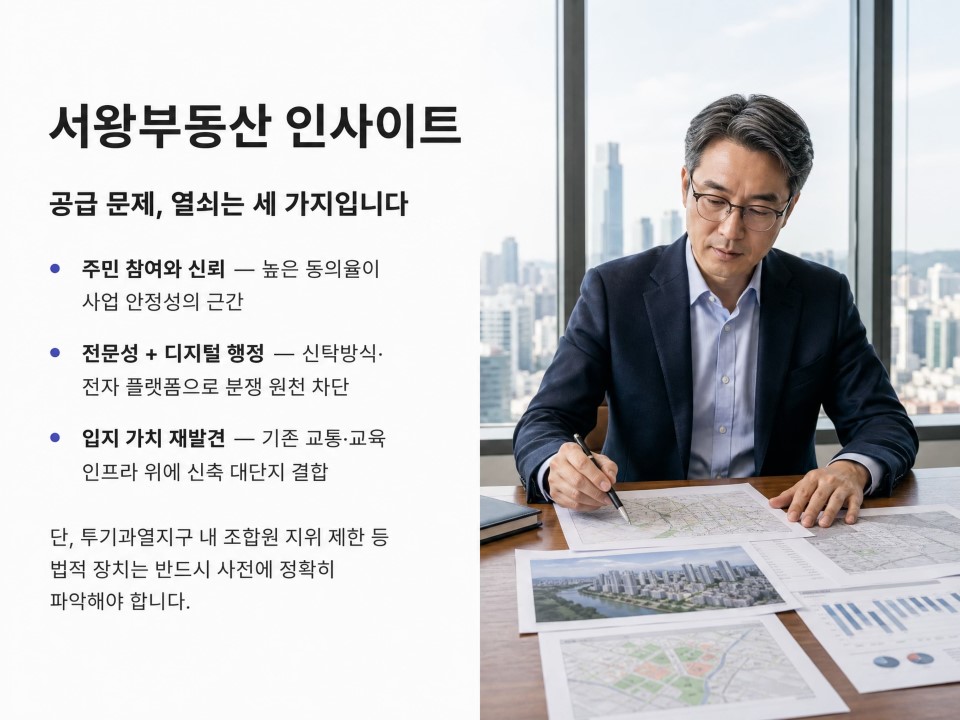 서왕부동산 Insight 공급 문제, 과연 해결될까