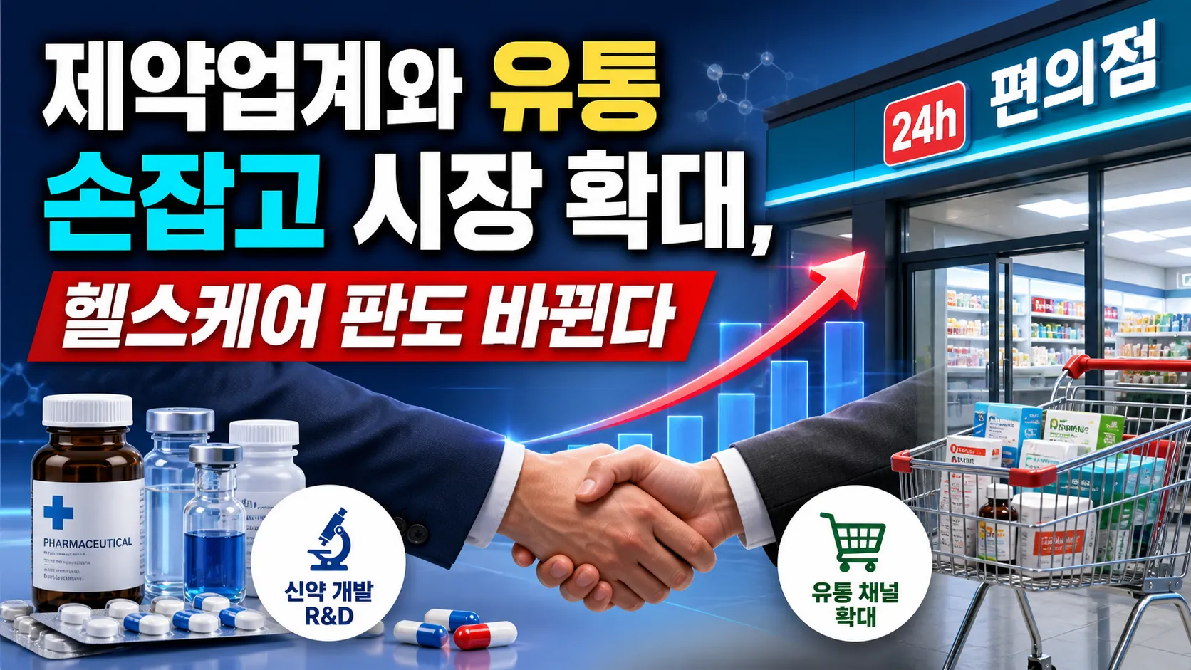 제약업계와 유통 손잡고 시장 확대