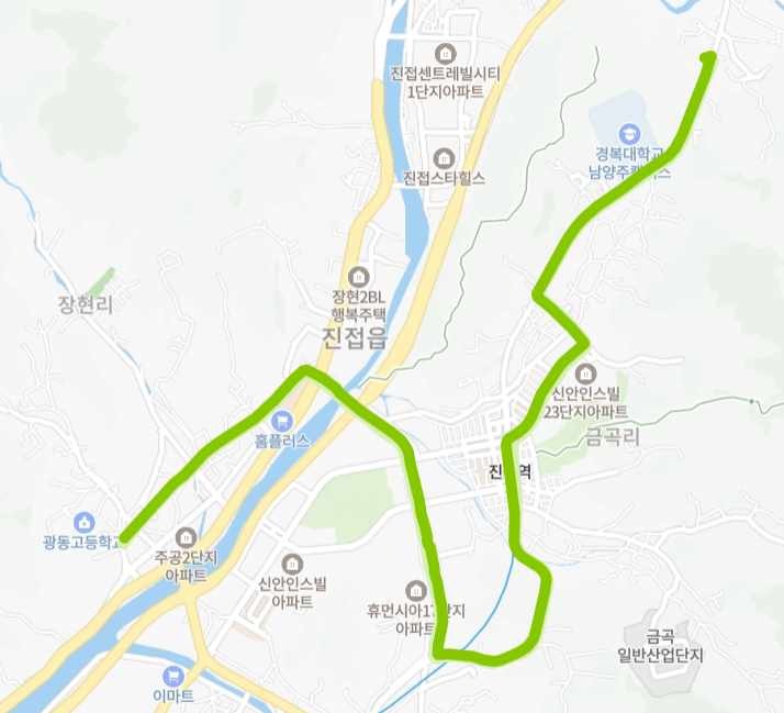 남양주-72번-버스-노선-지도