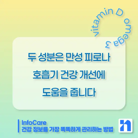 비타민D와 오메가3 함께 복용
