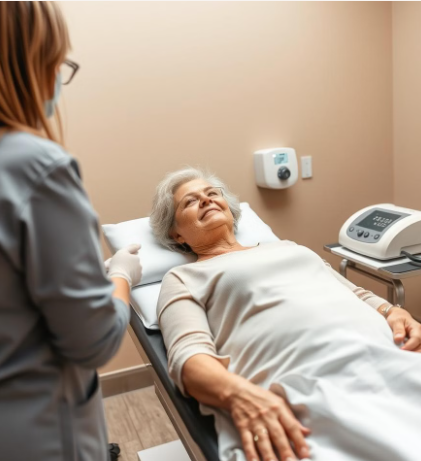 중년 여성에게서 대장암 