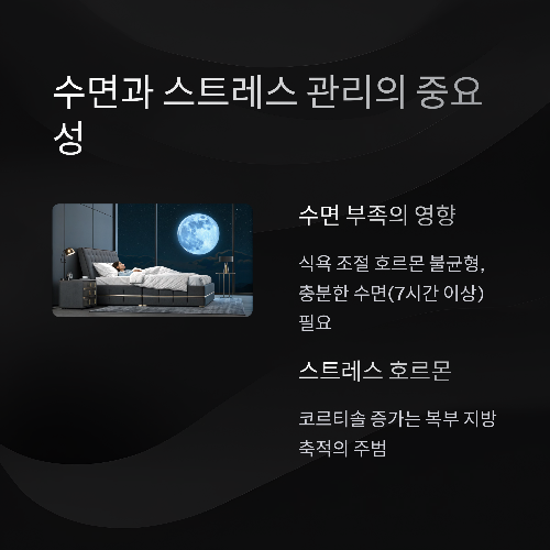 수면 부족과 스트레스가 다이어트 방해한다