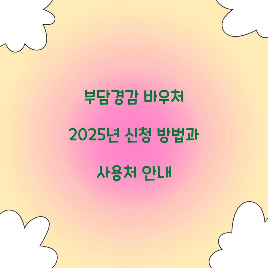 부담경감 바우처