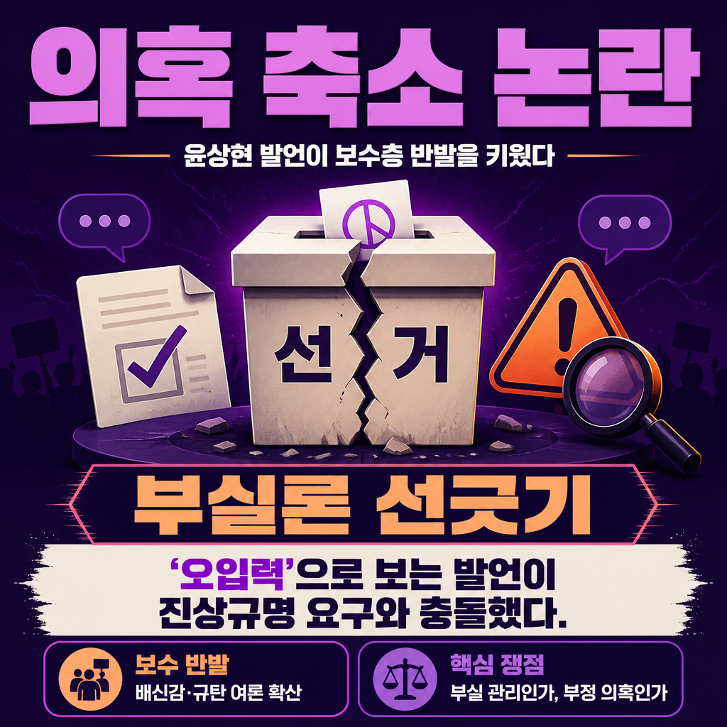 의혹 축소 논란
