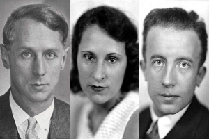 왼) : 막스 에른스트, 갈라, 폴 엘뤼아르