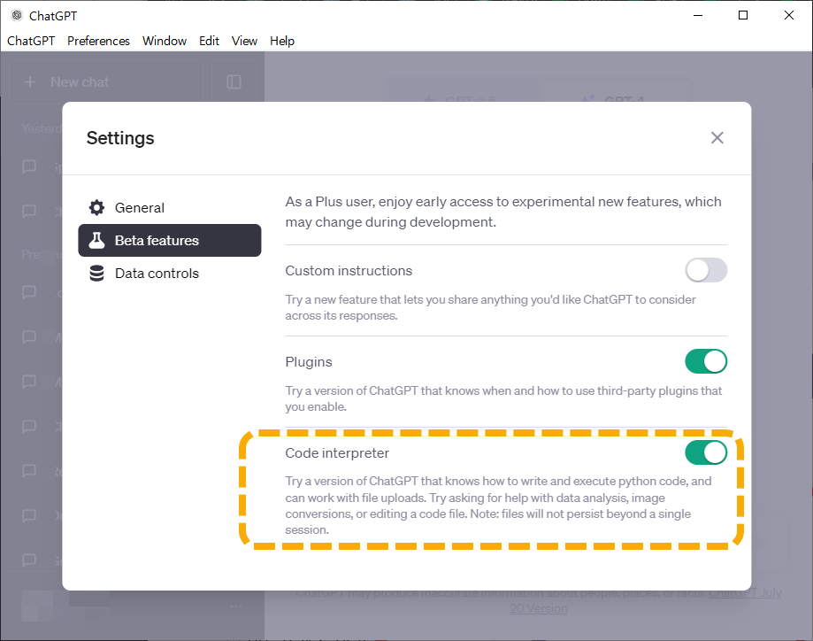 코드 인터프리터(Code Interpreter)