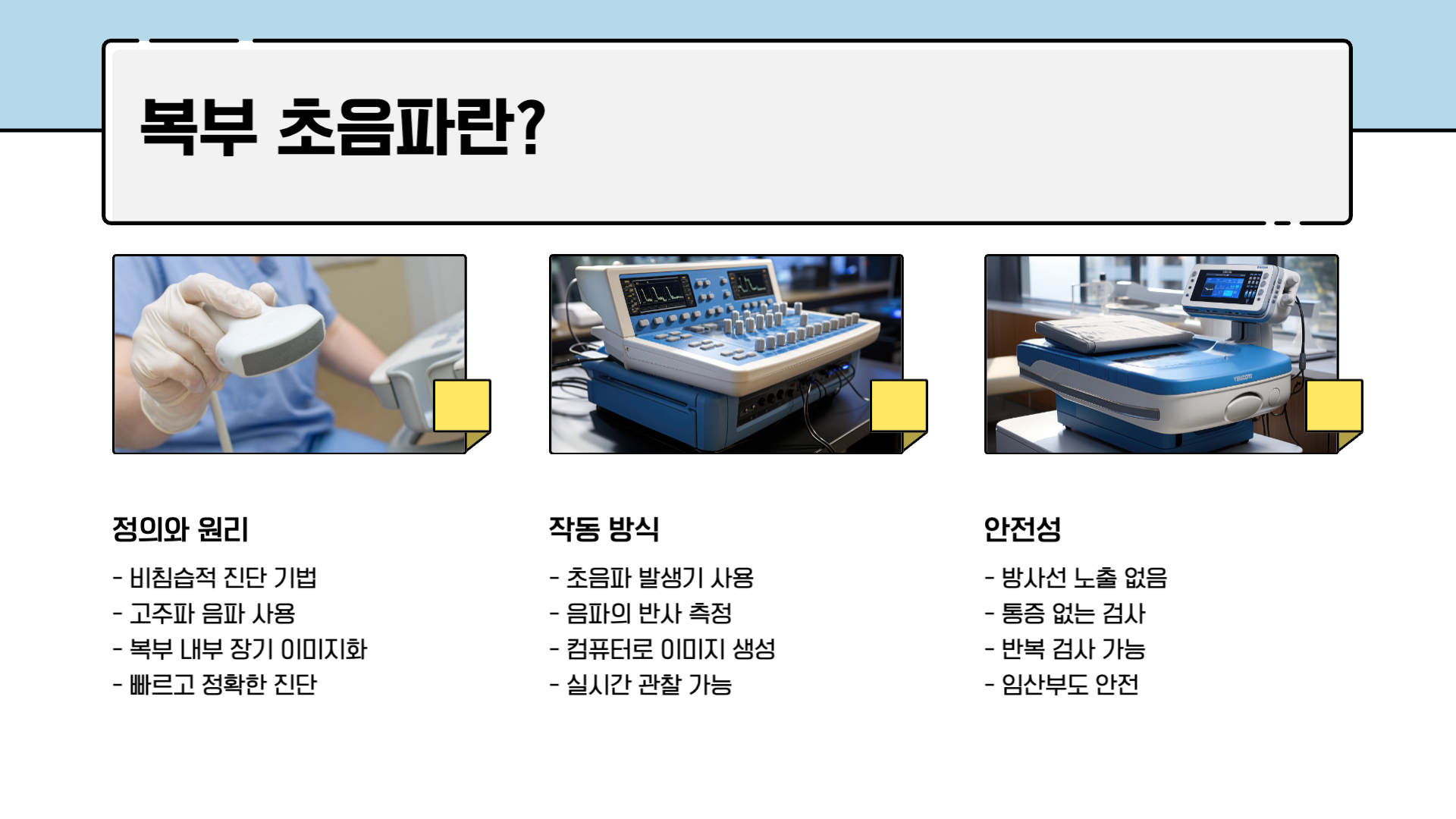 복부 초음파 검사로 알 수 있는 것