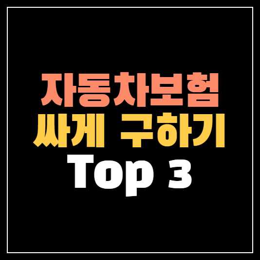 자동차보험 싸게 가입하는 방법 ❘ 연령대별, 차종별 가격 비교