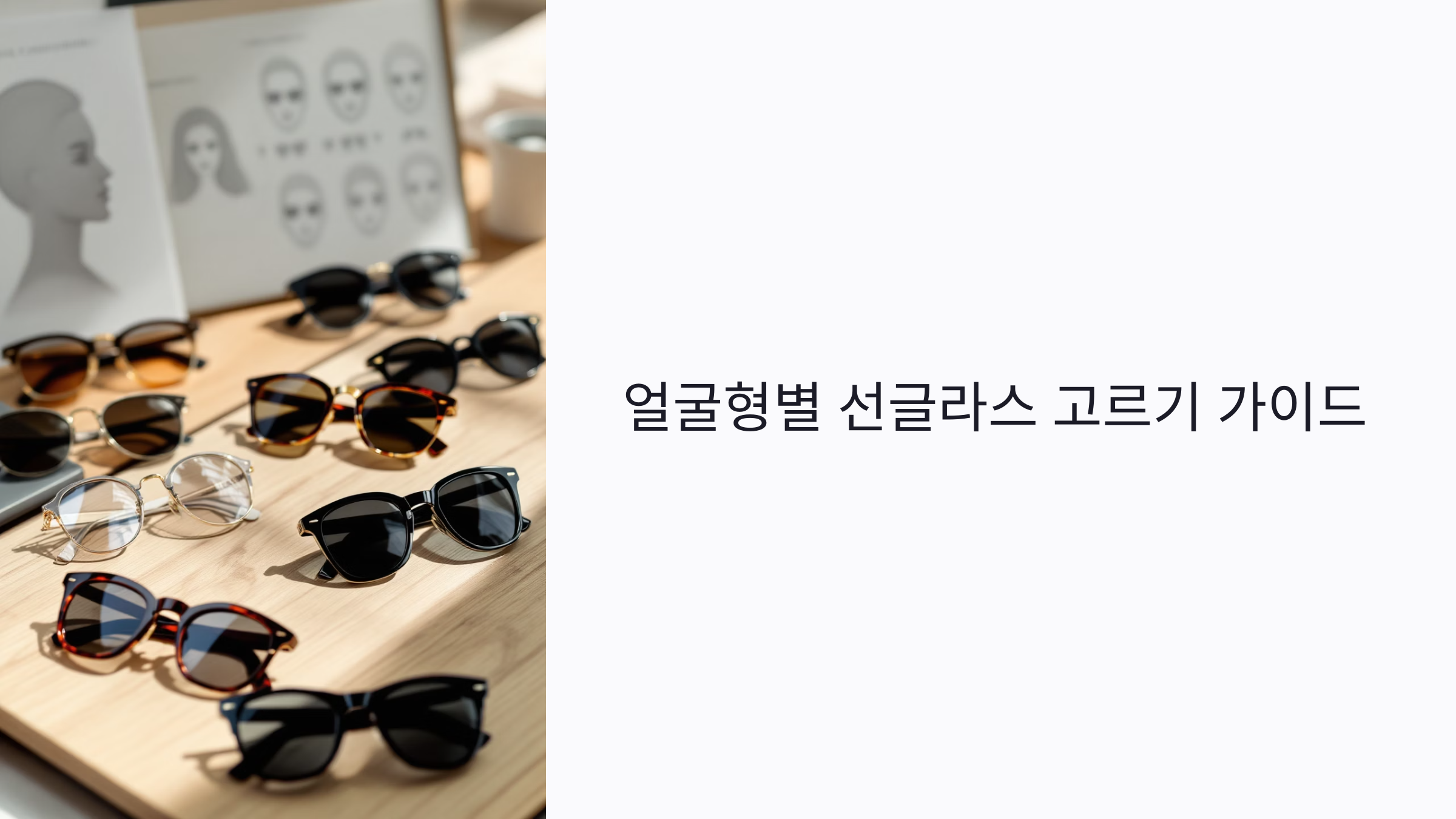 얼굴형별 선글라스 고르기 : 내 얼굴에 찰떡인 디자인 찾는 6단계 방법