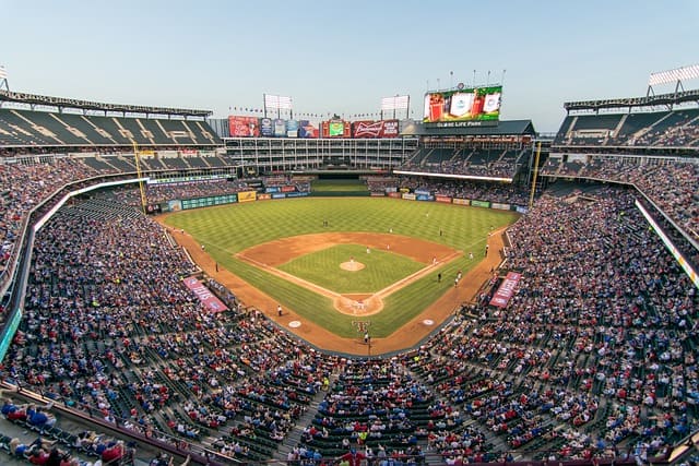 Rangers&amp;#44; Ballpark&amp;#44; Baseball