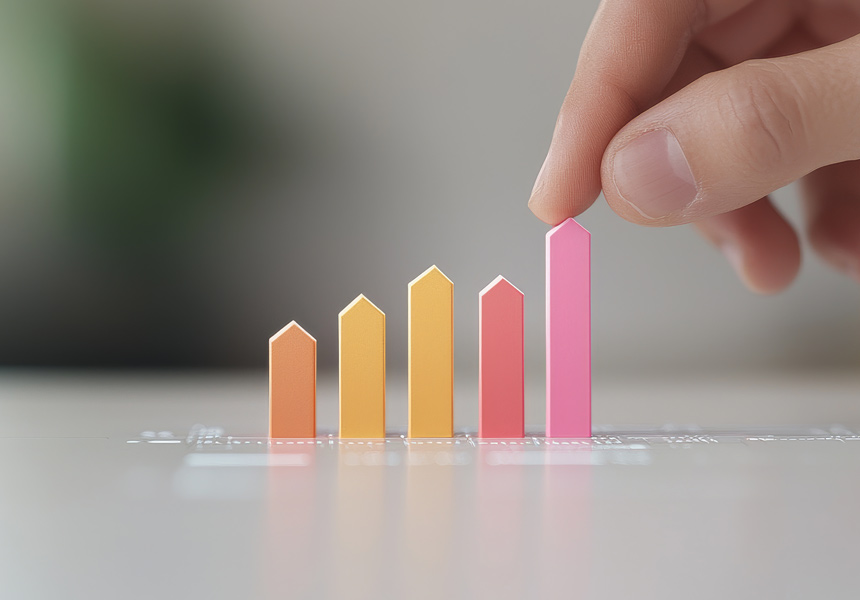 장기 투자로 자산이 꾸준히 성장하는 그래프