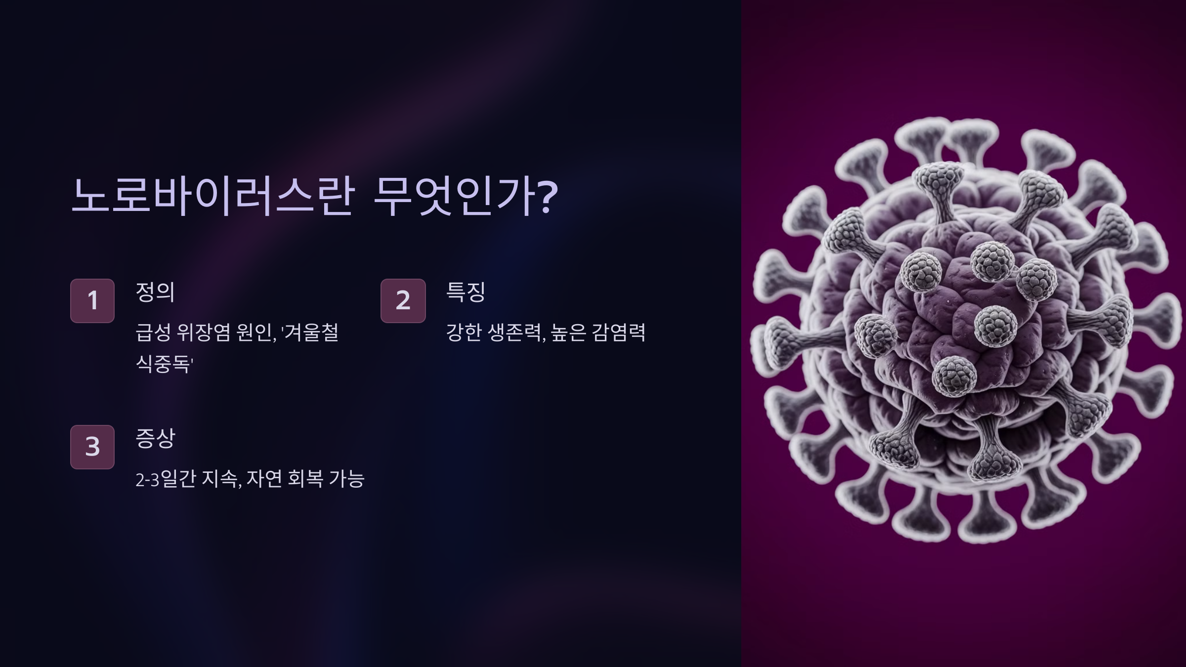 노로바이러스란 무엇인가?