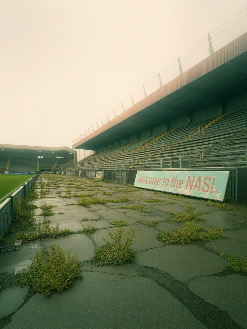 잡초무성한 관중석