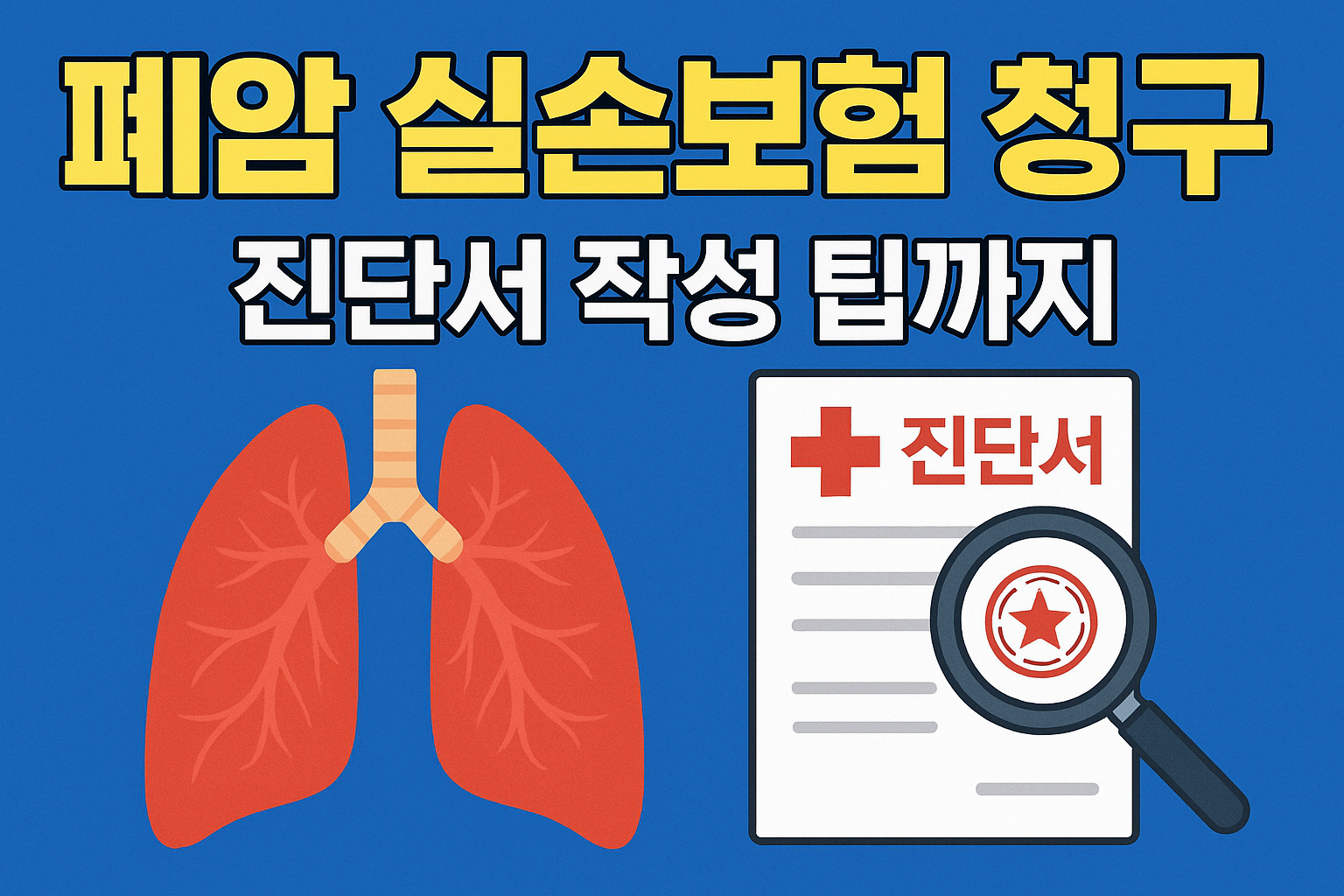 폐암 진단 시 실손보험 청구 전략 – 진단서 작성 팁 포함
