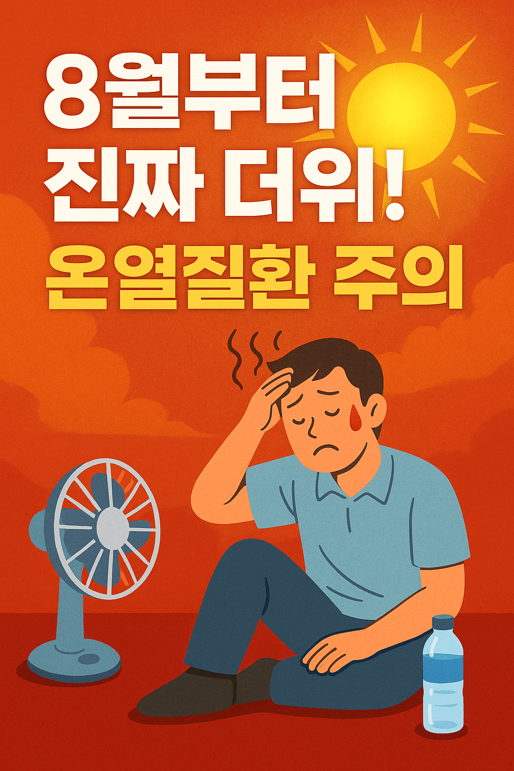 8월에 폭염이 더 기승을 부릴 예상