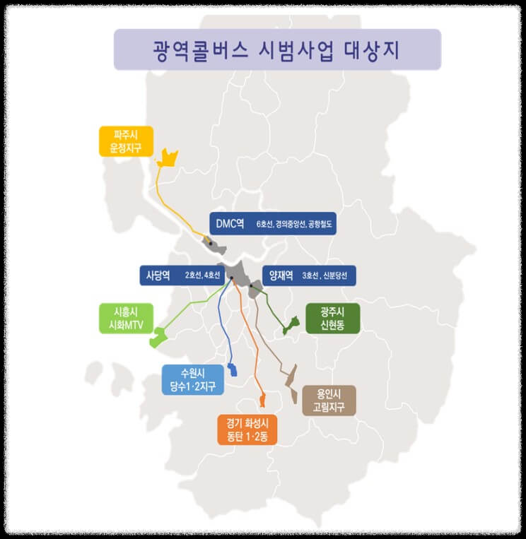 시범 지역 노선