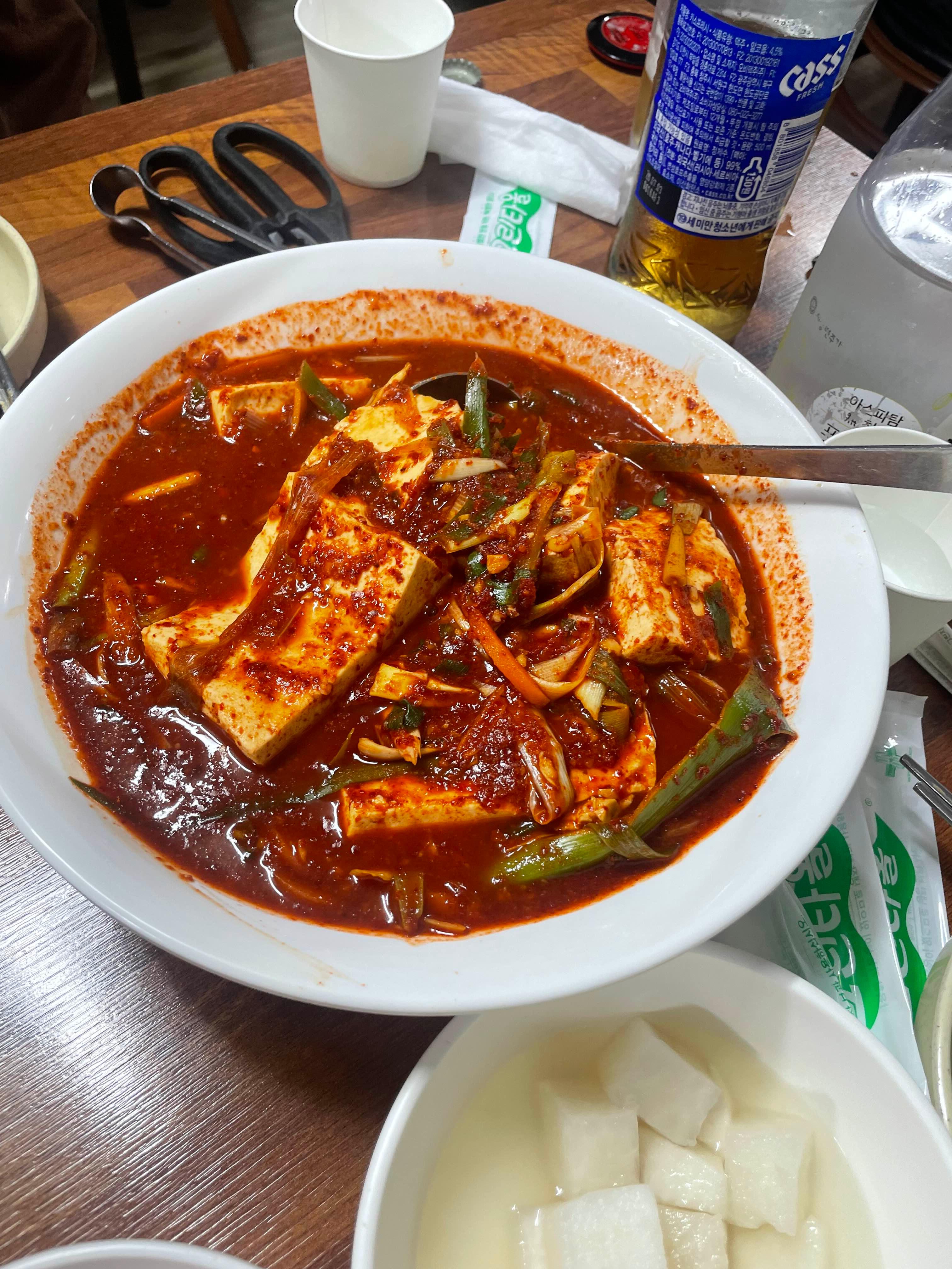 대전 광천식당 두부두루치기