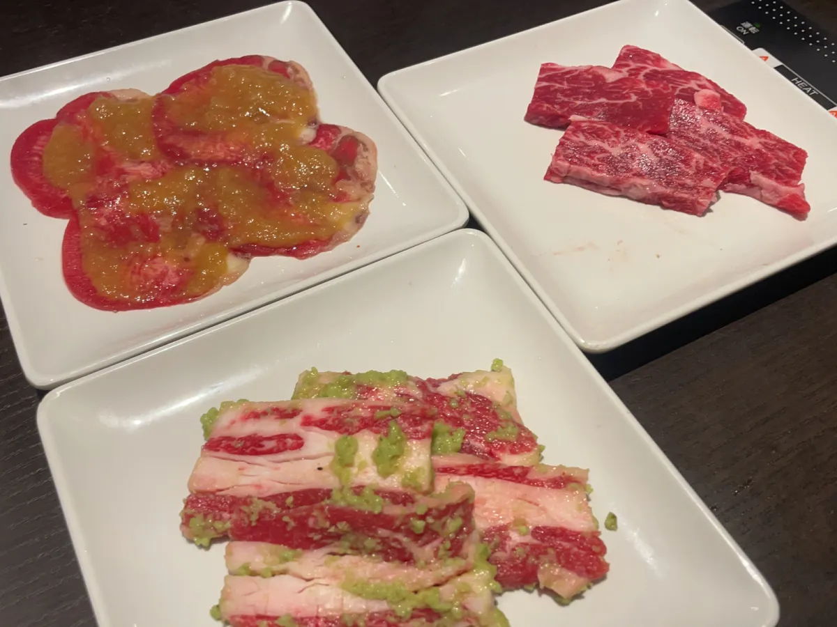 아부리야-센니치마에점-양념고기-종류