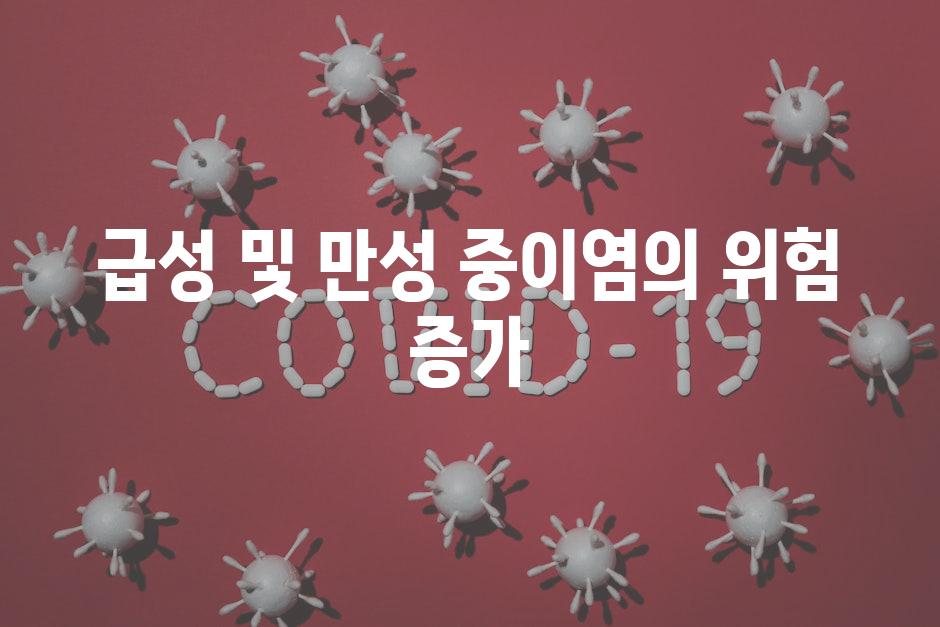 급성 및 만성 중이염의 위험 증가