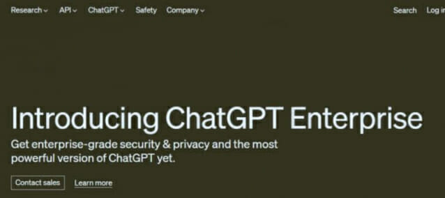 기업용 챗GPT인 &#39;챗GPT 엔터프라이즈&#39;