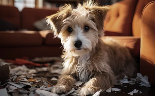 강아지 분리불안/출처:어도비스톡