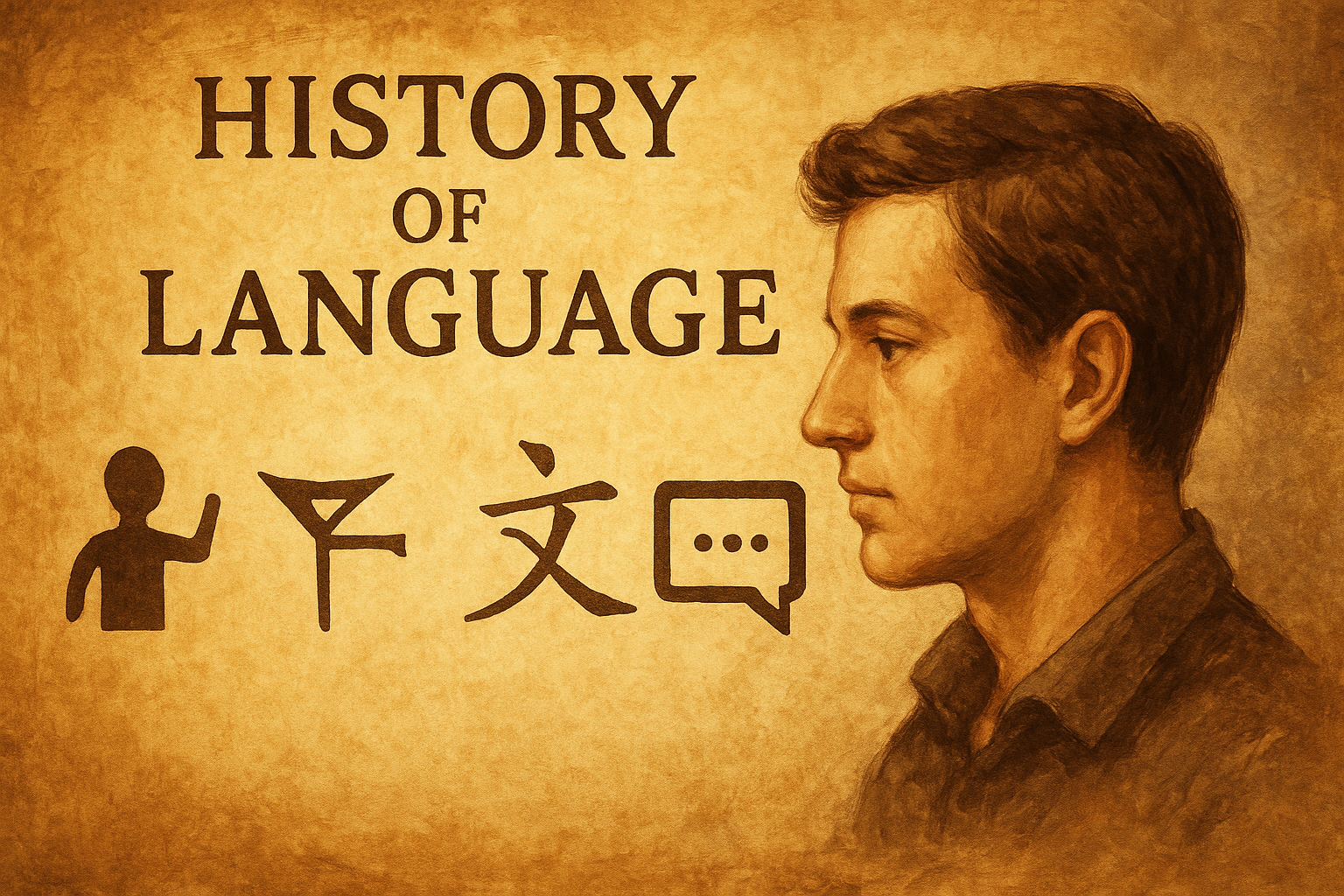 언어의 역사 인간이 세상을 말하기 시작한 순간부터