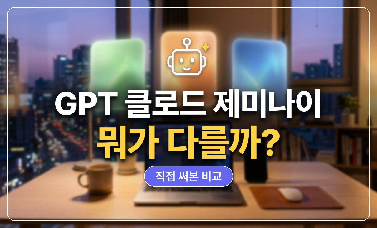 GPT 클로드 제미나이 비교 썸네일
