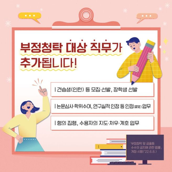 청탁금지법 8조 1항