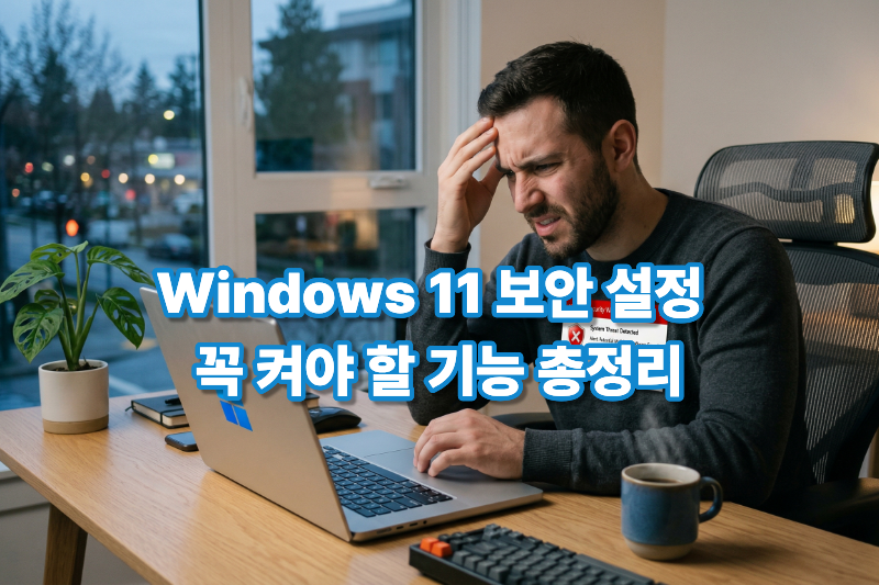 윈도우11 보안 설정 필수 항목 대표 이미지