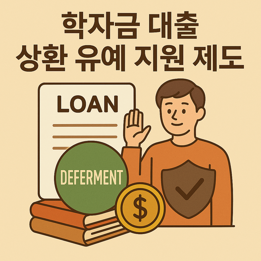 학자금 대출 상환 유예 지원 제도 포스터 이미지