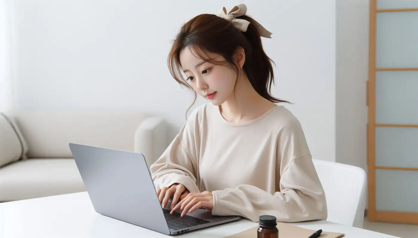 버튜버-수익창출-하는법을-알아보고-수익화하는-여성의-모습