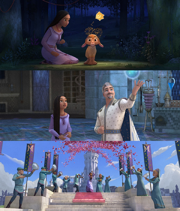 디즈니 100주년 기념 뮤지컬 애니메이션 '위시' 스틸컷. [사진=월트디즈니 컴퍼니 코리아]