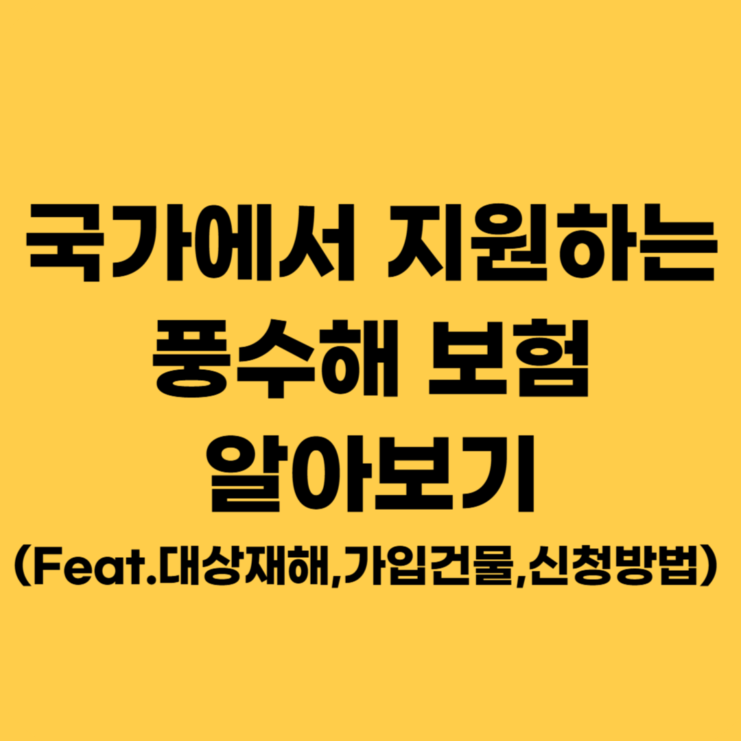 풍수해보험