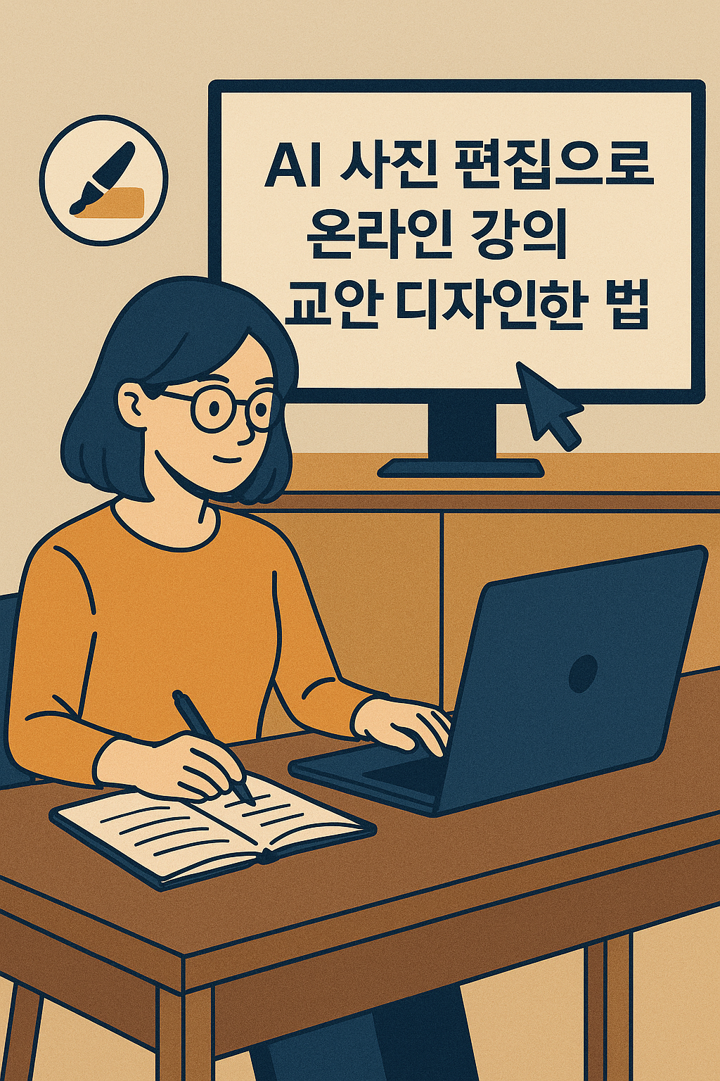 AI 사진 편집으로 온라인 강의 교안 디자인하는 법