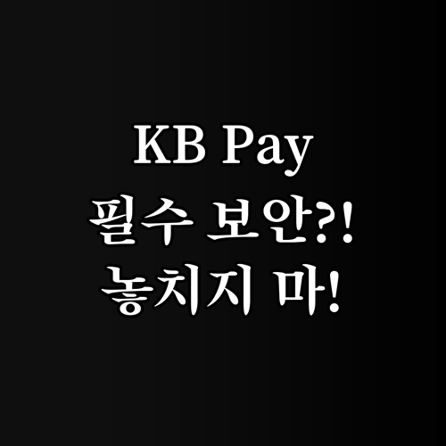 KB국민카드 홈페이지 KB Pay 앱..