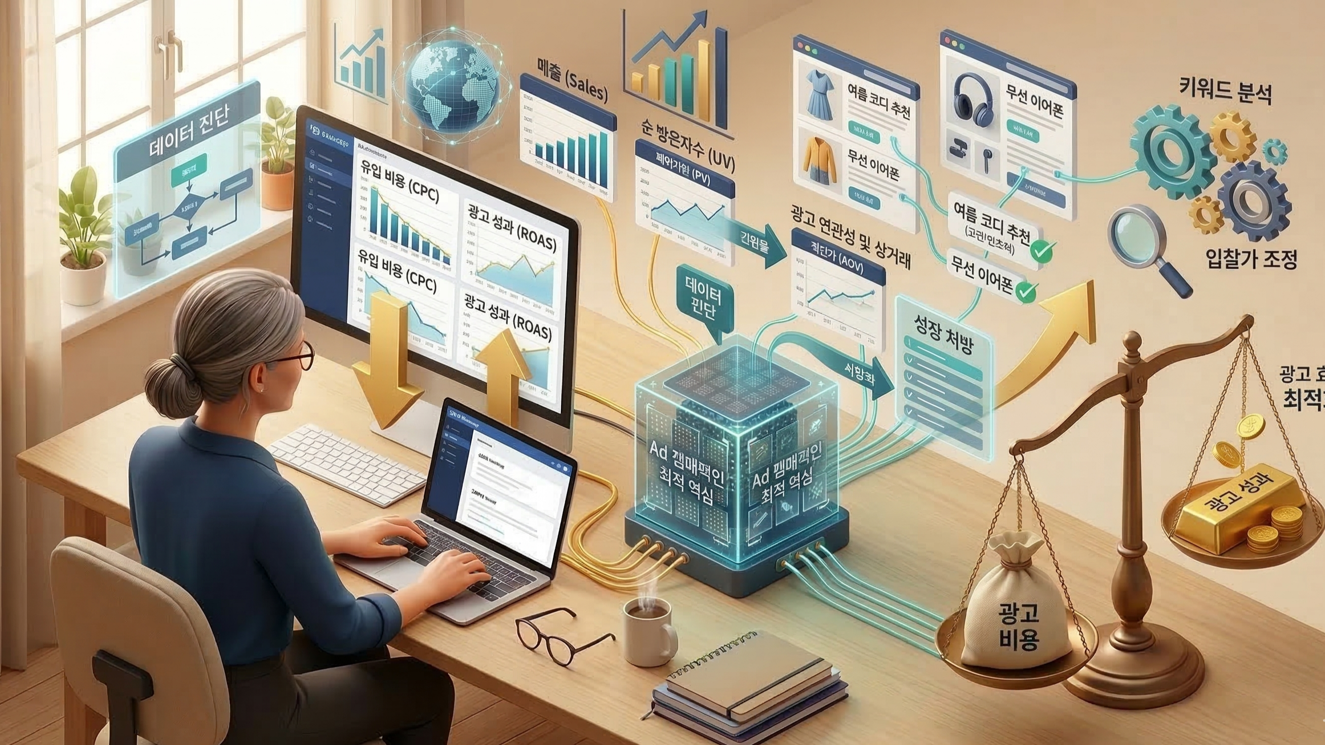 검색광고 최적화: 유입 비용(CPC) 낮추고 성과 높이는 법 관련 이미지