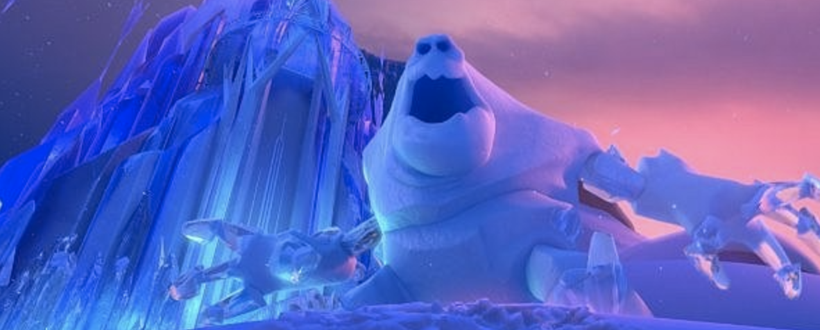 엘사가 만들어낸 얼음 괴물