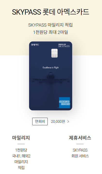 항공 마일리지 카드 사진