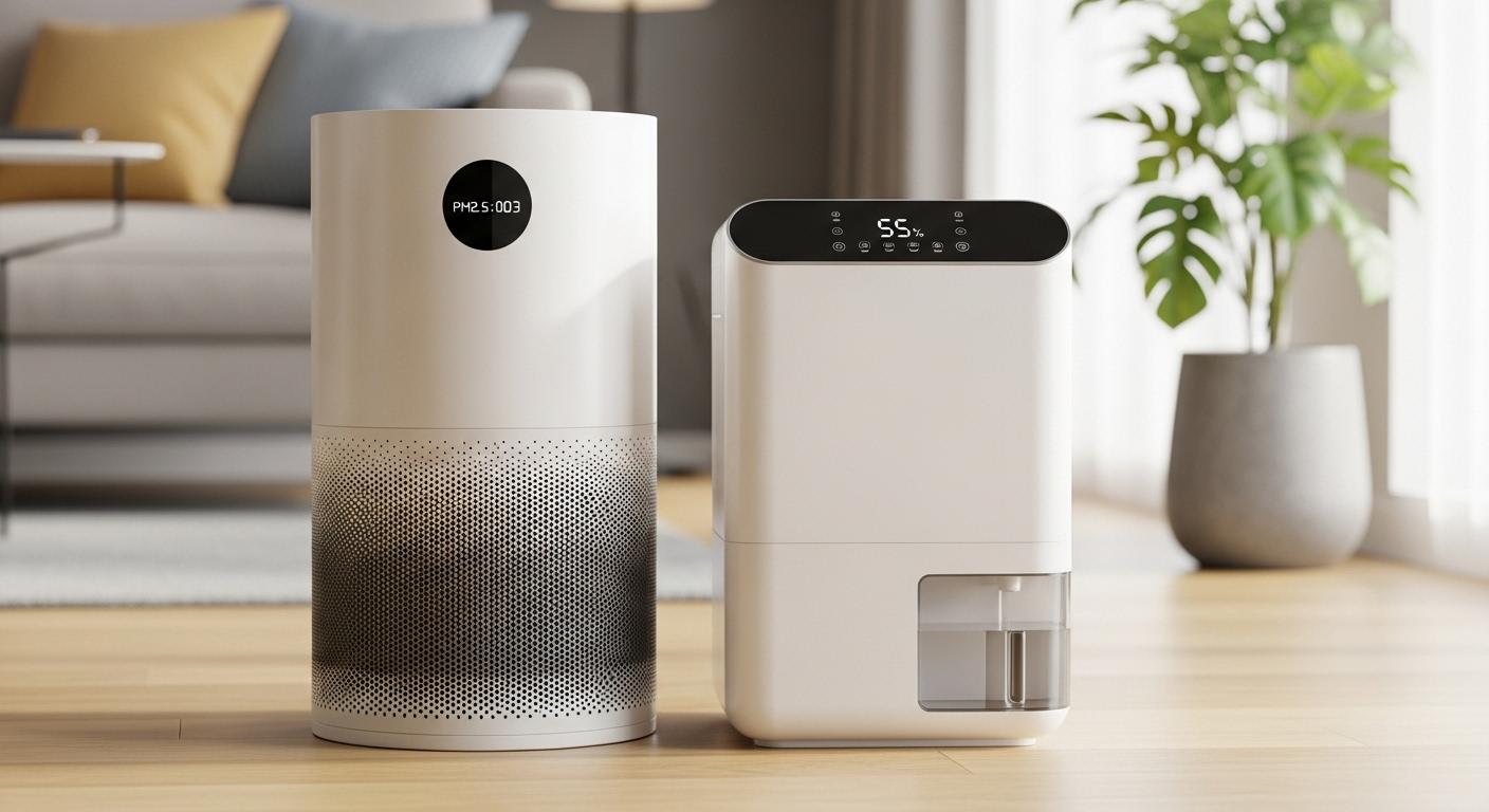 제습기 공기청정기 같이