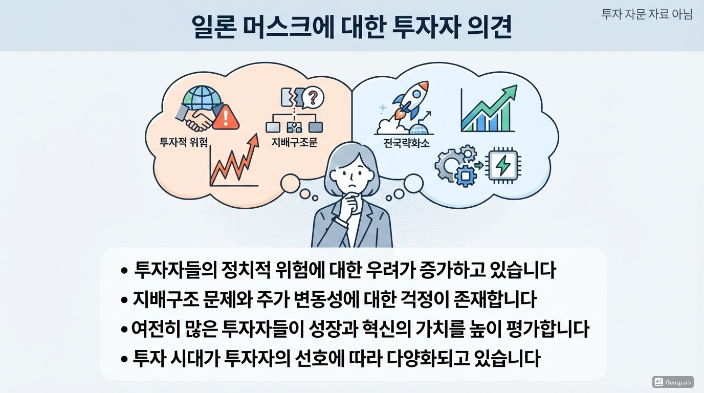 투자자들이 머스크를 부담스러워하는 이유