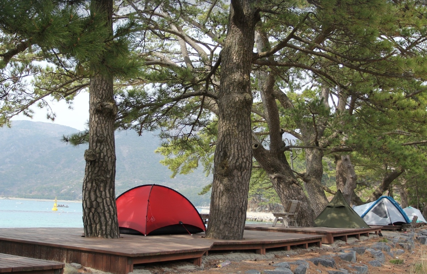 바닷가 캠핑 명소