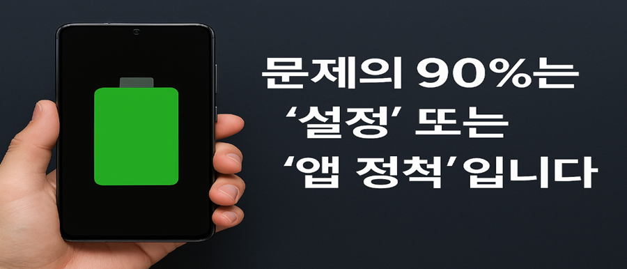 문제의 90%는 '설정' 또는 '앱 정책'입니다