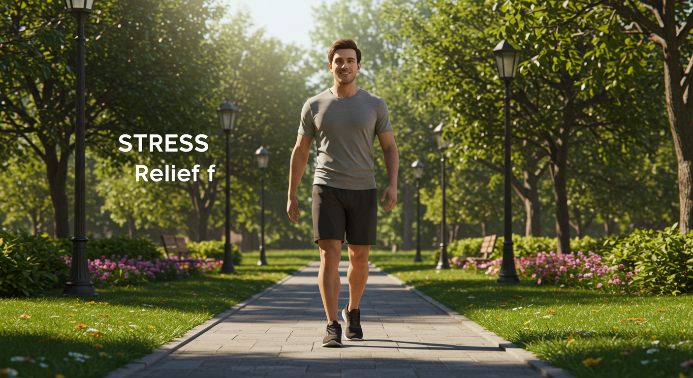 가벼운 운동하는 남자